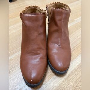 Brown Leather Ankle Boots